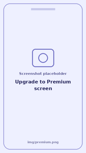 Screenshot: Upgrade to Premium screen