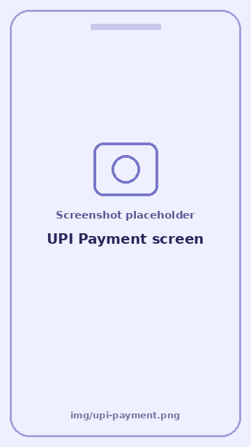 Screenshot: UPI Payment screen